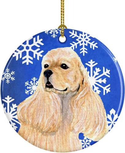 Vista 31 de Caroline's Treasures Cavalier Spaniel - Adorno de cerámica para colgar en el árbol de Navidad, para el hogar, Navidad, fiestas, regalo, 3 pulgadas