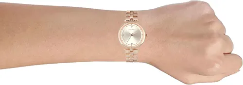 Vista 5 de Lucky Brand Relojes para mujer, de acero inoxidable, con cristales acentuados, minimalista, movimiento de cuarzo, pulsera y caja de regalo