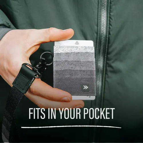 Vista 4 de Thread Wallets - Cartera minimalista delgada con bolsillo frontal para tarjetas de crédito