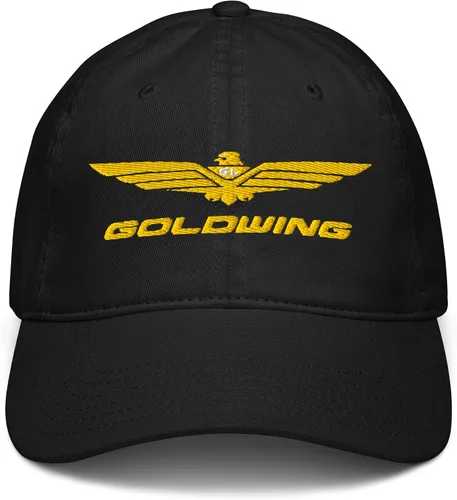 Vista 2 de Honda Gorro de béisbol ajustable con logotipo de Goldwing, Azul marino