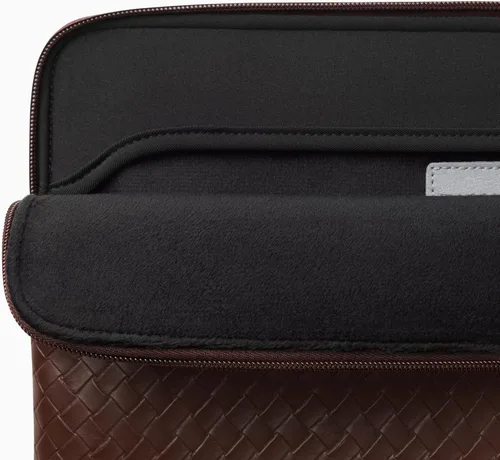 Vista 4 de Comfyable Woven-Look - Funda para laptop de 13 pulgadas y 14 pulgadas, compatible con MacBook Air M5 y MacBook Pro M5 Pro/Max 2026, funda de viaje