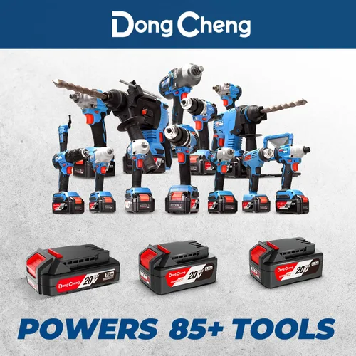 Vista 9 de Dong Cheng Amoladora angular inalámbrica de 20 V 4-1/2 pulgadas, 9000 RPM con velocidad variable, interruptor deslizante, protección DSC