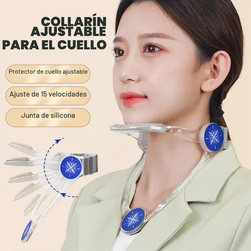 Vista 5 de Collar de Cuello Ajustable 360° - Soporte de Cuello con Estira-Cuello Collar Cervical Hecho de Plástico para Corregir la Postura de Cabeza