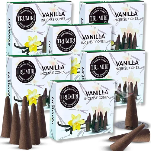 Vista 40 de TRUMIRI Incienso ámbar – Paquete de 20 conos (2 x 10) – Incienso de cono perfumado