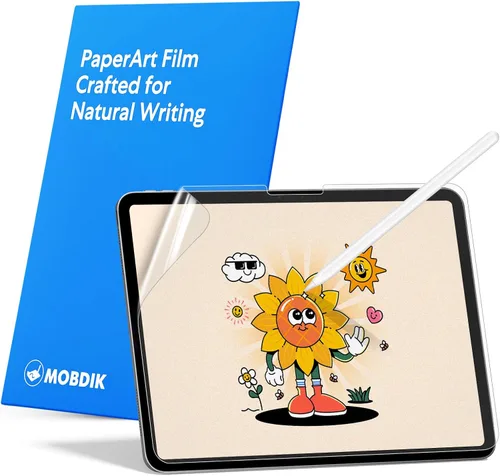 Vista 13 de MOBDIK Paquete de 2 protectores de pantalla Paperfeel compatibles con iPad Air 3 2019/iPad Pro 10.5 2017, película mate, antirreflejos, menos
