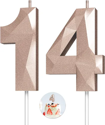Vista 61 de Velas de cumpleaños con números (0 velas negras), forma de diamante 3D, decoración de pastel de feliz cumpleaños para niños y hombres, cumpleaños