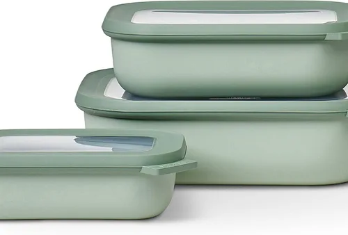 Vista 8 de Mepal Juego de 3 piezas Cirqula Multi Bowl - Contenedor de almacenamiento de alimentos con tapa - Adecuado como caja de almacenamiento hermética