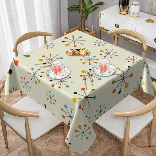 Vista 46 de Mantel decorativo con patrón azteca, estilo nativo étnico, bohemio, geométrico, verde, para cocina, banquete de fiesta y vacaciones, color negro