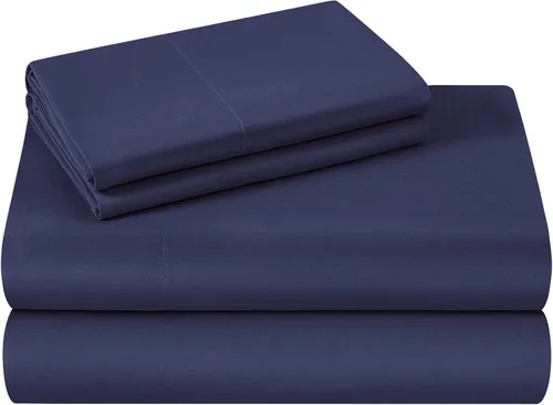 Vista 22 de HOMEIDEAS Sábanas de cama tamaño completo – Juego de 6 piezas (azul aguamarina) – Sábanas de ropa de cama de microfibra cepillada extra suave