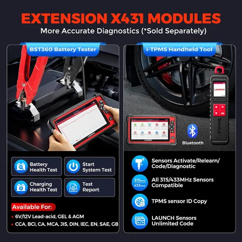 Vista 9 de LAUNCH Escáner X431 CRP919E OBD2, Herramienta de Escaneo Bidireccional 2026 como CRP919EBT, CANFD/DoIP/FCA SGW, Código ECU, 35+ Servicios, Pruebas
