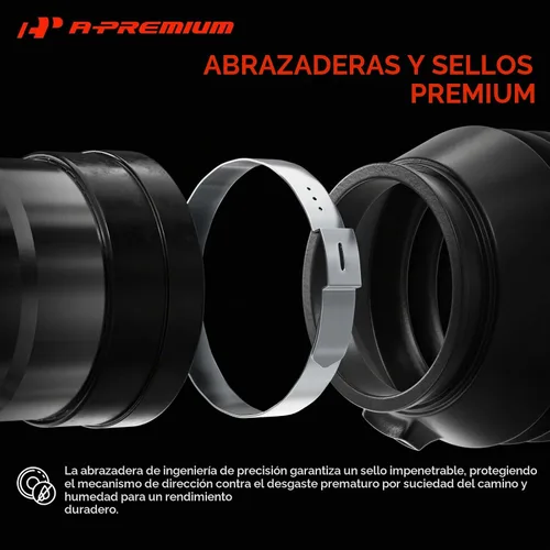 Vista 7 de A-Premium - Soporte y piñón de dirección asistida hidráulica