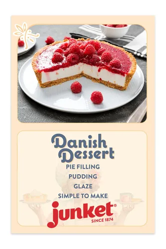 Vista 4 de Junket Postre danés de frambuesa, 4.75 onzas (paquete de 1) relleno de pastel, pudines y glaseados