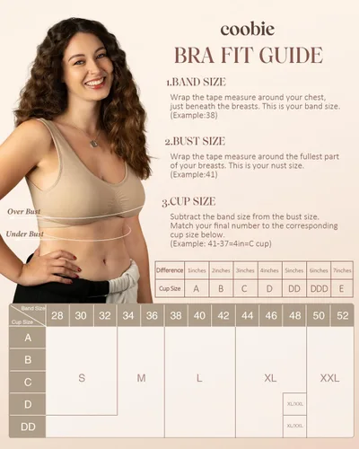 Vista 6 de Coobie Brasier sin costuras de cobertura completa para mujer con acolchado extraíble para mayor comodidad