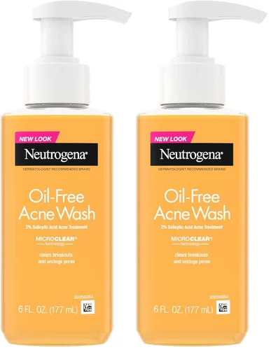 Vista 6 de Neutrogena Limpiador facial para acné sin aceite, limpiador facial de piel propensa a rupturas con tratamiento de acné de ácido salicílico al 2%