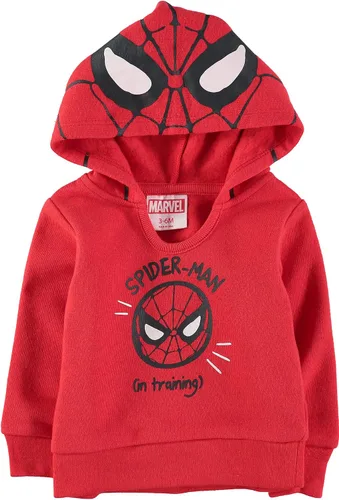 Vista 3 de Happy Threads Marvel - Conjunto de sudadera con capucha y pantalones deportivos de forro polar de 2 piezas para bebé
