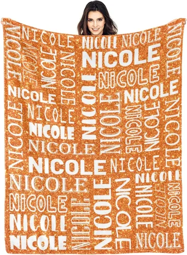 Vista 21 de Dr.TOUGH Mantas personalizadas para niños, mantas y mantas personalizadas con nombre para niños y adultos (color 01, 30 x 40 pulgadas)