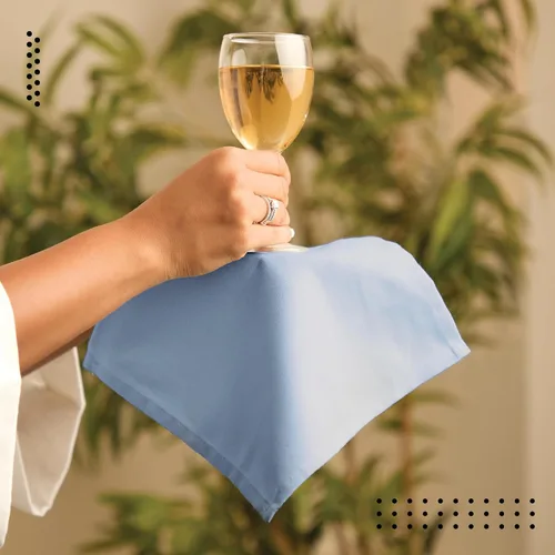 Vista 3 de Encasa XO Juego de 12 servilletas de tela de cóctel Servilletas de mesa de algodón puro Tamaño (9 x 9 pulgadas) B gris sólido Lavable a