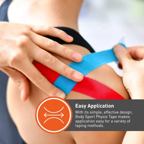 Vista 4 de Body Sport Cinta de fisiología, cinta de kinesiología para apoyar músculos y articulaciones