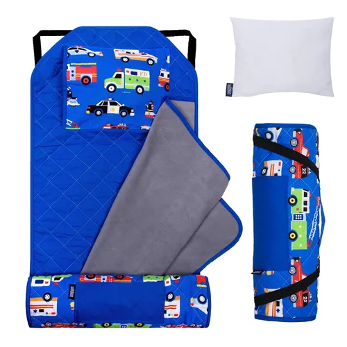 Vista 13 de Wildkin - Tapete para tomar la siesta, moderno y todo en uno, con almohada para infantes (niñas o niños), tamaño perfecto para la guardería