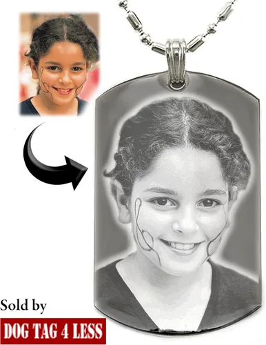 Vista 7 de Chapitas personalizadas con fototexto grabado Personalice la chapita con su imagen texto Grabado gratuito Regalo ideal para San Valentín día