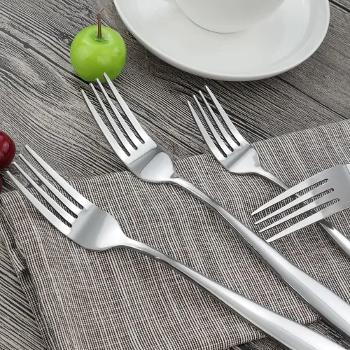 Vista 5 de Tenedores de cena de acero inoxidable de 16 piezas, 8.27 pulgadas