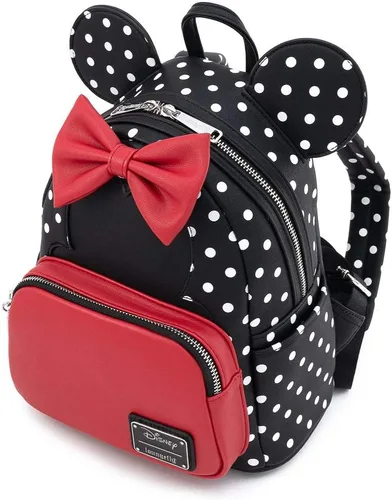 Vista 2 de Loungefly Disney Minnie Mouse - Bolso de hombro con doble correa para mujer Multi