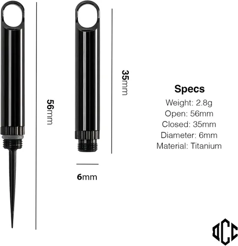 Vista 5 de DAILYCARRYCO. Soporte para palillos de dientes de titanio TiPick - Portátil de metal para viajes - Palillo mondadientes reutilizable EDC micro