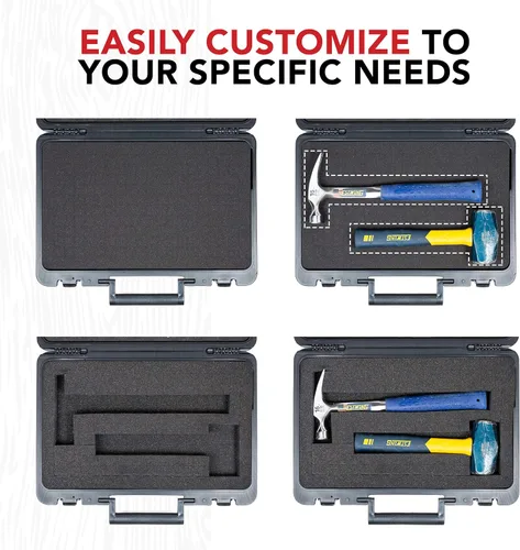 Vista 2 de True Position Tools - Funda de transporte dura universal con espuma de Kaizen Pick and Pluck Premium – Protege electrónicos, herramientas, cámaras