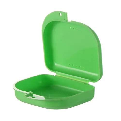 Vista 13 de AKOAK 2 fundas de almacenamiento de protección oral, funda de almacenamiento de dentaduras postizas, con orificio de ventilación, adecuada