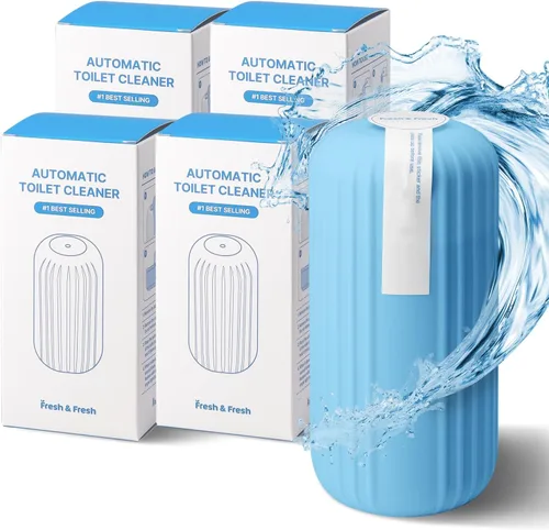Vista 31 de Fresh & Fresh Limpiadores automáticos para inodoros (verde bosque) – 1 botella (hasta 2500 descargas/botella), limpiador de inodoro comercial