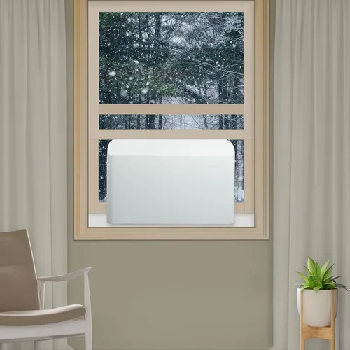 Vista 6 de Cubierta de aire acondicionado interior para unidades de aire acondicionado en forma de U, diseño duradero y resistente al viento para unidad de CA