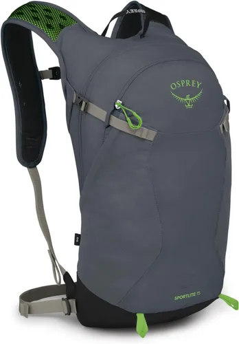 Vista 20 de Osprey Sportlite 15L Mochila ligera para senderismo de 15L para hombres y mujeres, Rosa Alcalina/Hotspot