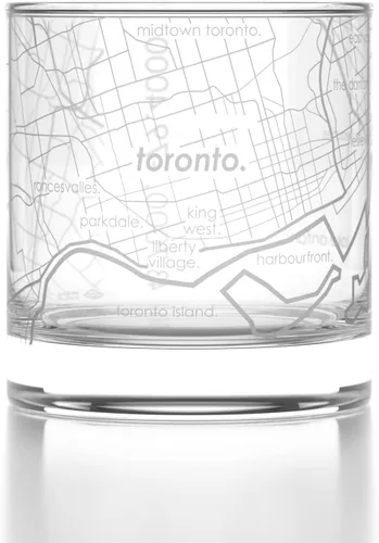 Vista 10 de Well Told Vaso de whisky grabado con el mapa de la ciudad de Barcelona, España - Vaso de whisky grabado con mapa de la ciudad para amantes