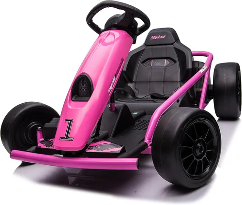 Vista 25 de Go Kart alimentado por batería de 24 V para niños de 8 a 15 años Azul