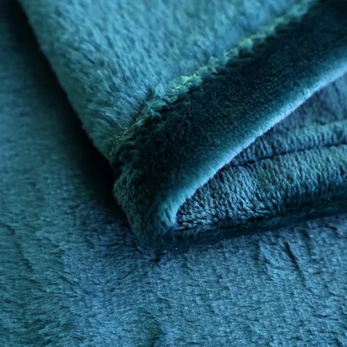 Vista 5 de SOCHOW Manta de Franela de Forro Polar Tamaño Throw, Súper Suave y Acogedora para Todas las Estaciones para Cama o Sofá, Coral Azul, 50x60 pulgadas