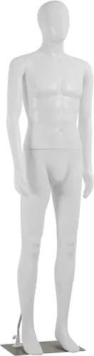 Vista 13 de Maniquí femenino, torso de maniquí, medio cuerpo, 49.6-63.4 pulgadas, modelo de vestido de costura, soporte de maniquí de exhibición