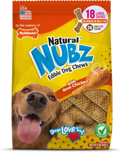Vista 16 de Nylabone Nubz - Golosinas naturales para perros hechas con pollo real
