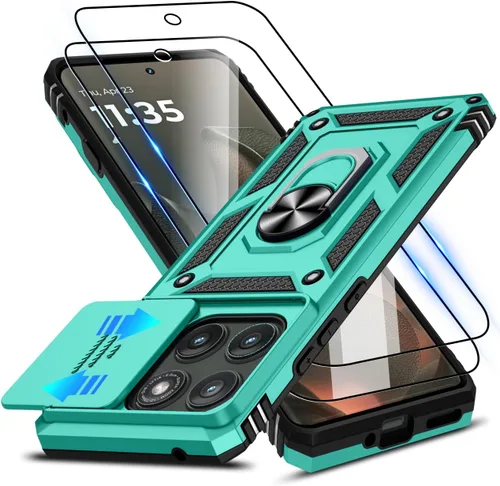 Vista 170 de ATUMP for Moto G-Play-2024 Case with Camera Lens Cover & HD Screen Protector(2 Pcs), [10FT Military Grade Drop Protection] Magnetic Ring Holder
