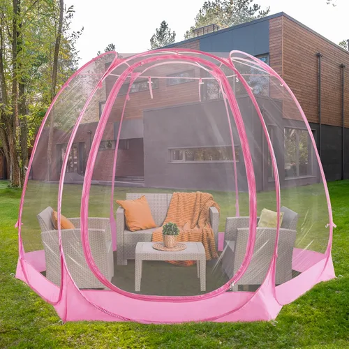 Vista 8 de All Weather Proof Pod Pop Up Bubble Tent for 3-8 People, Large Oversize Dome House, Cold Protection Camping Tent, Winter Instant Igloo for Outdoor