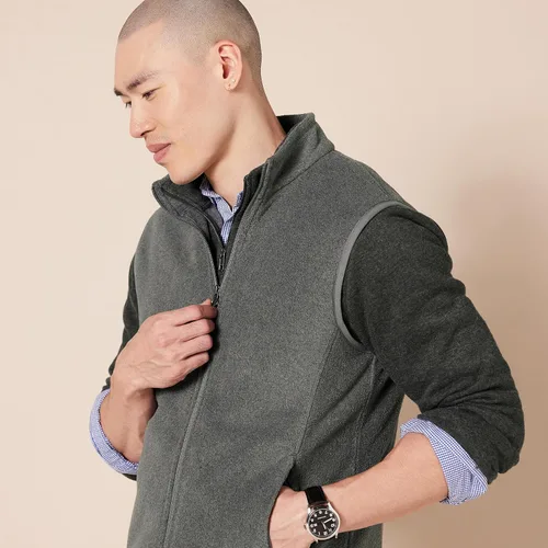 Vista 4 de Tienda Essentials Men's Full-Zip Polar Fleece Vest (Available in Big & Tall)