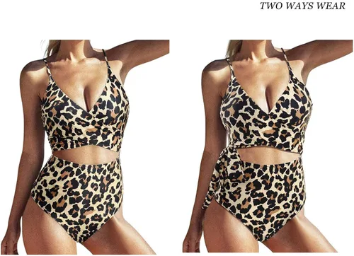 Vista 2 de SUUKSESS - Traje de baño de una pieza con recortes de cintura alta para mujer