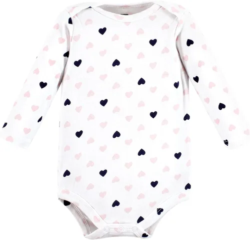 Vista 4 de Hudson Baby Body unisex de algodón de manga larga, para bebé