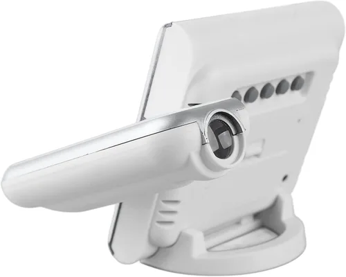 Vista 8 de Reloj despertador de proyección para dormitorio, reloj digital con proyector giratorio de 180°, pantalla LED transparente, cargador USB, repetición