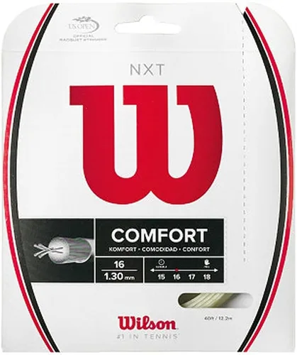 Vista 15 de Cuerda de tenis Wilson NXT - Juego y carrete de 200 m Negro