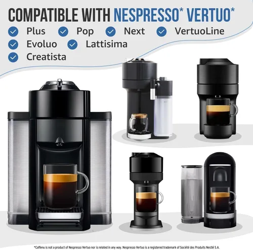 Vista 7 de Caffenu Nespresso Vertuo Solución de descalcificación, 2 botellas, descalcificador de 4 usos (4 Uses) Descaler for Nespresso Vertuo Coffee