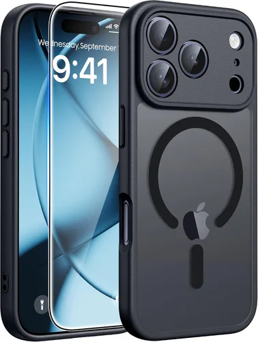 Vista 21 de FNTCASE para Samsung Galaxy Z Fold 7 Estuche Magnético: Funda de Teléfono Celular con Textura Mate Translúcida, Protección contra Caídas de Grado
