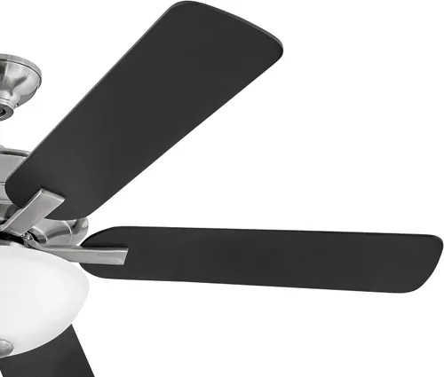 Vista 8 de Hinkley Metro - Ventilador de techo iluminado de perfil bajo de 52 pulgadas con luz LED, ventilador de techo de interior con doble montaje