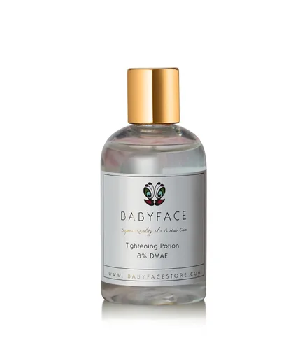 Vista 11 de Babyface Suero de apriete instantáneo, extra fuerte 8% DMAE para un máximo ajuste, refinación de poros, reafirmante facial, antienvejecimiento.