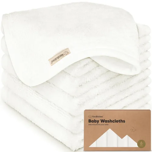 Vista 13 de Paquete de 6 paños de viscosa suave y absorbente de bambú para cara, cuerpo, toallas de bebé para recién nacidos, niños, niños pequeños, bebés