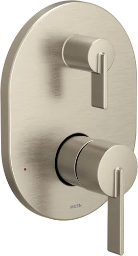 Vista 7 de Moen UT3331BG Cia M-CORE Serie 3-Series 2-Handle - Moldura de ducha con válvula de transferencia integrada, requiere válvula, oro cepillado